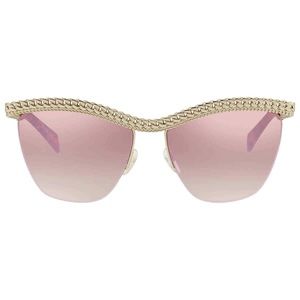 Moschino Gold Tone Butterfly Sunglasses